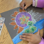 Lesson 5: Drawing Imaginary Plants with Oil Pastels—Large Shapes