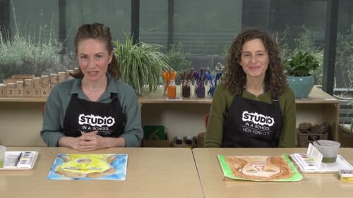 2 women art teachers looking at camera
